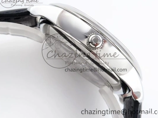 1221 De Ville Power Reserve SS MKF 1:1 Best Edition Black Dial on Black Leather Strap A Packable 7744